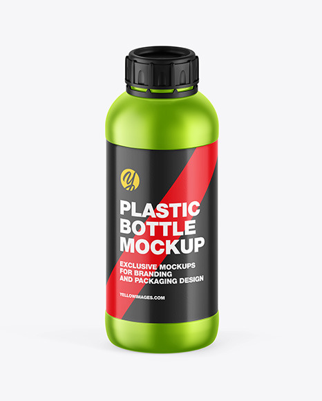 Metallic Bottle Mockup