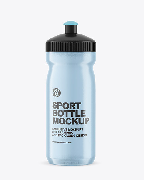 Transparent Plastic Sport Bottle Mockup