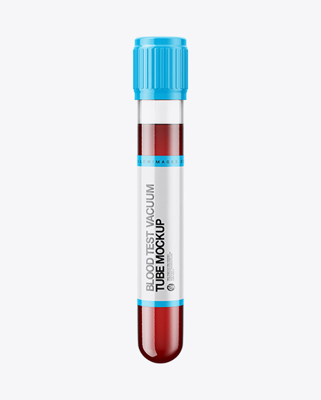 Blood Test Vaccum Tube Mockup
