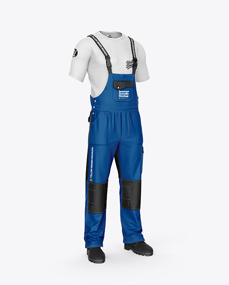 Summer Overalls – Front Half Side View