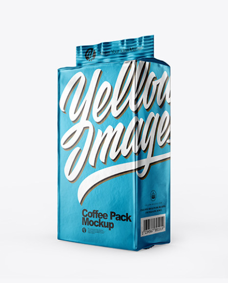 Metallic Coffee Pack Mockup