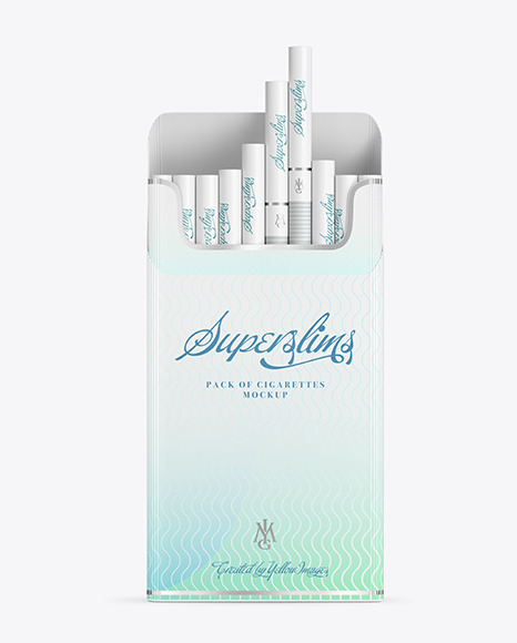 Super Slims Cigarette Pack Mockup