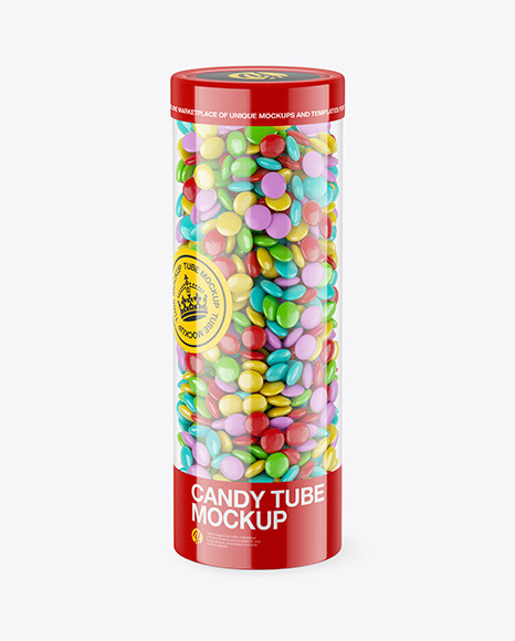 Transparent Candy Tube Mockup