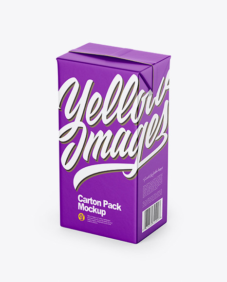 2000ml Carton Pack Mockup