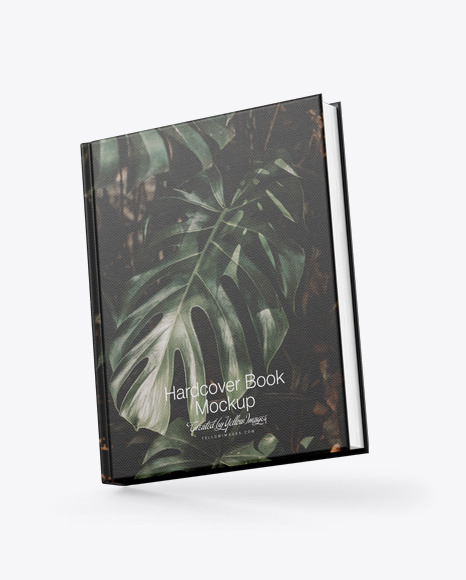 Hardcover Books w/ Fabric Cover Mockup