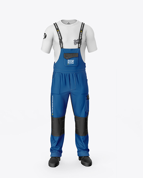 Summer Overalls Mockup – Front View