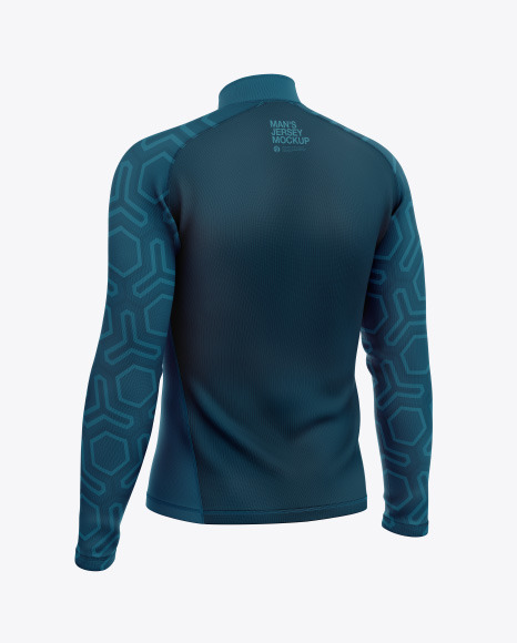 Men's Jersey With Long Sleeve Mockup
