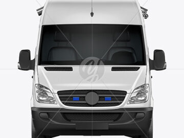 Van Ambulance Mockup - Front View