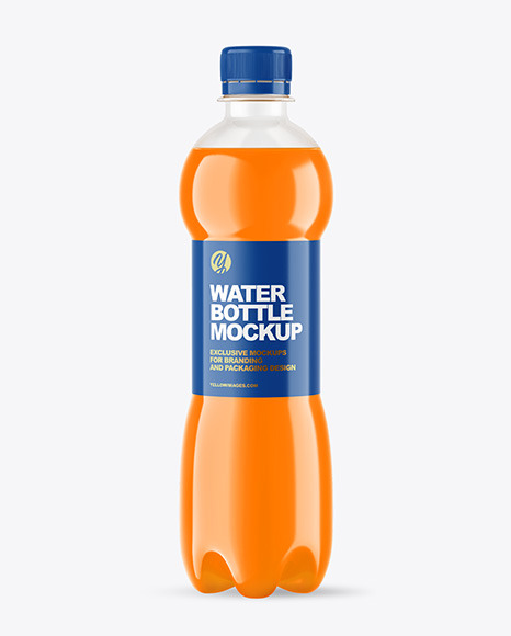 Plastic Juice Bottle Mockup