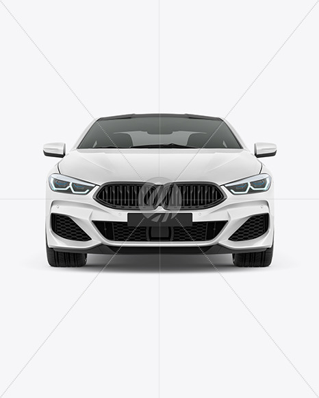 Coupe Car Mockup - Front View