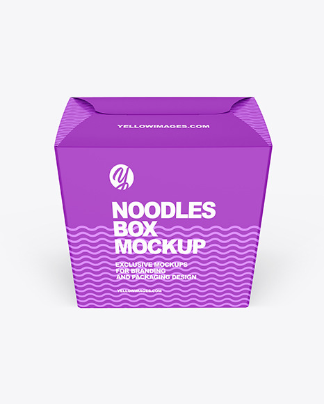 Matte Noodles Box Mockup