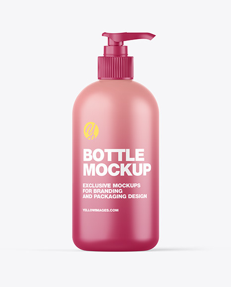 Matte Bottle w/ Closed Pump Mockup