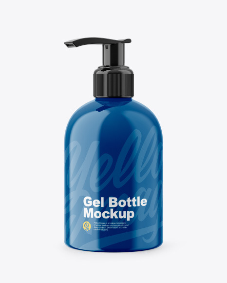 Glossy Gel Bottle Mockup