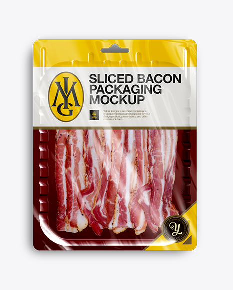 Vacuum Tray W/ Sliced Bacon Mock-up