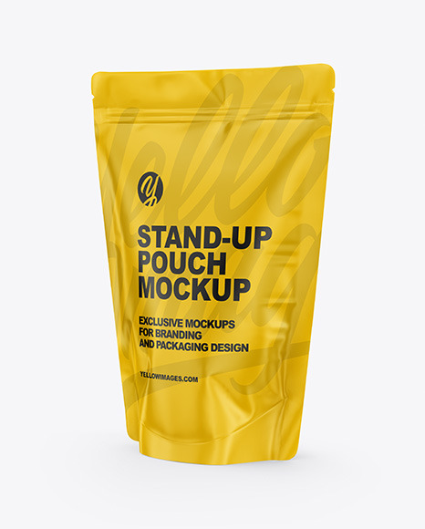 Glossy Stand-Up Pouch Mockup