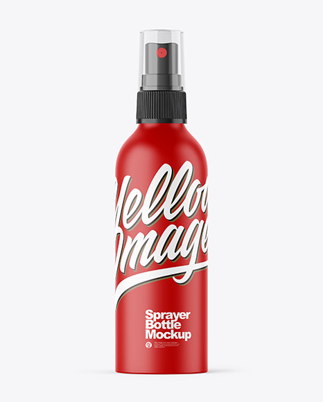 Matte 200ml Spray Bottle Mockup
