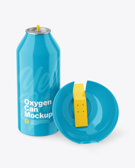 Glossy Oxygen Can W/ Inhaler Cap