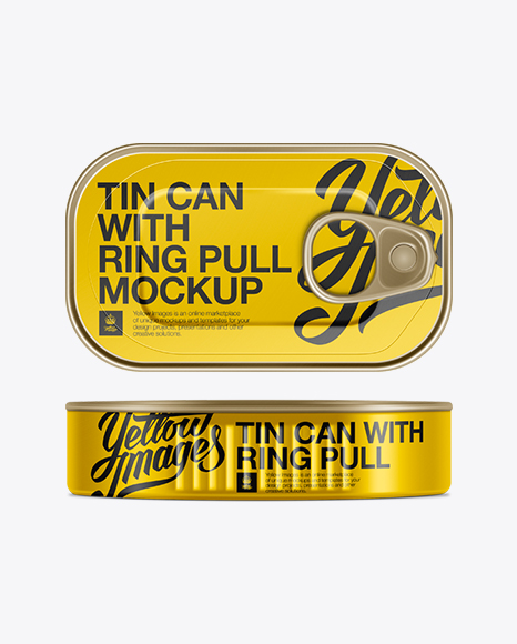 Tin Can W/ Pull Tab Mockup