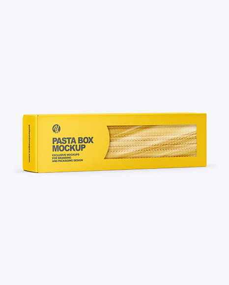 Mafaldine Pasta Box Mockup