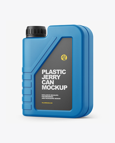 Matte Plastic Jerry Can Mockup