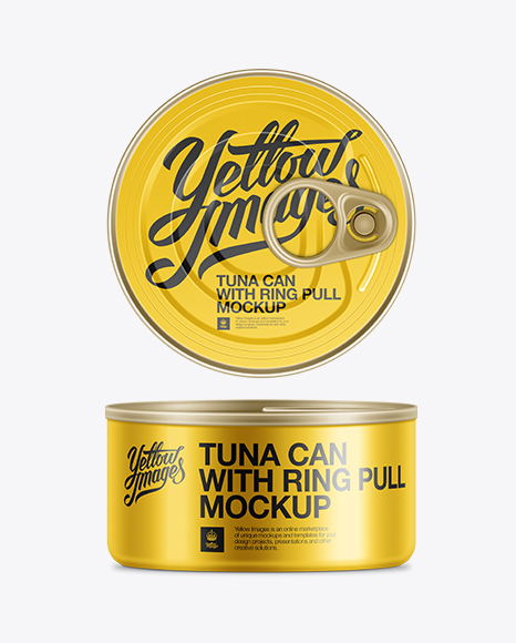 Tuna Can W/ Pull Tab Mockup