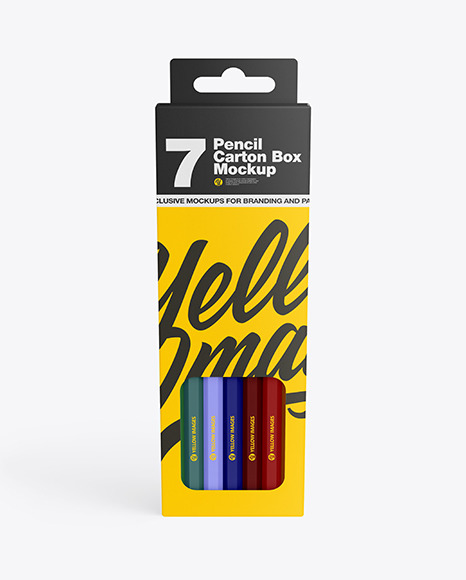 Pencil Box Mockup