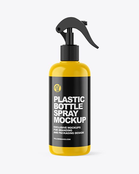 Plastic Bottle Trigger Spray Mockup
