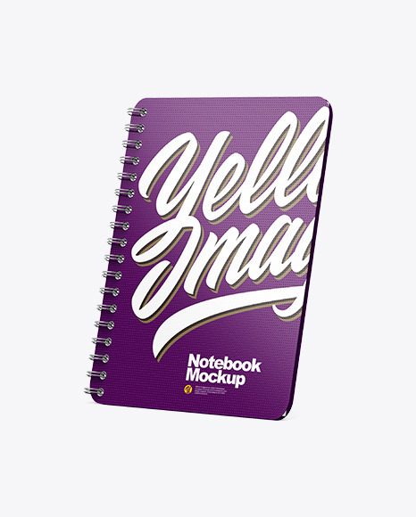 Notebook Mockup - Left Side View