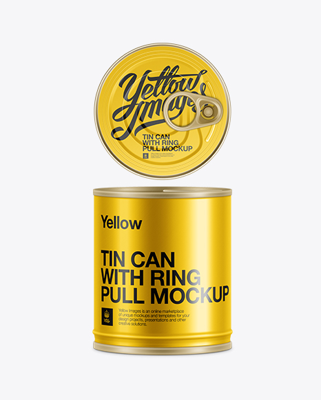 Canned Fish Packaging Mockup