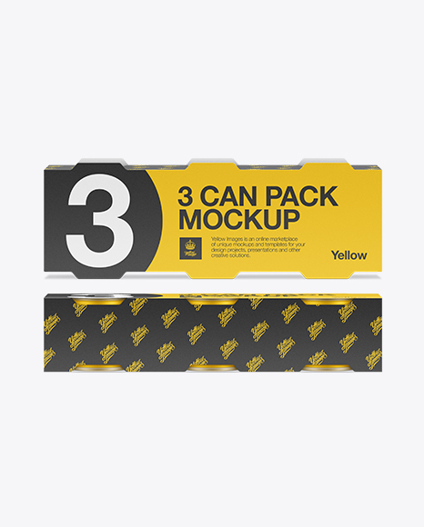 Tin Can 3 Pack Mockup