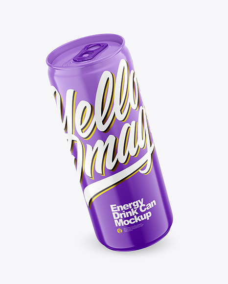 330ml Glossy Drink Can  Mockup