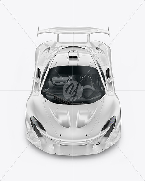 Sport Car Mockup - Front View (High Angle Shot)