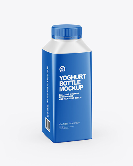 Yoghurt Bottle Mockup