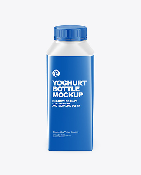 Yoghurt Bottle Mockup