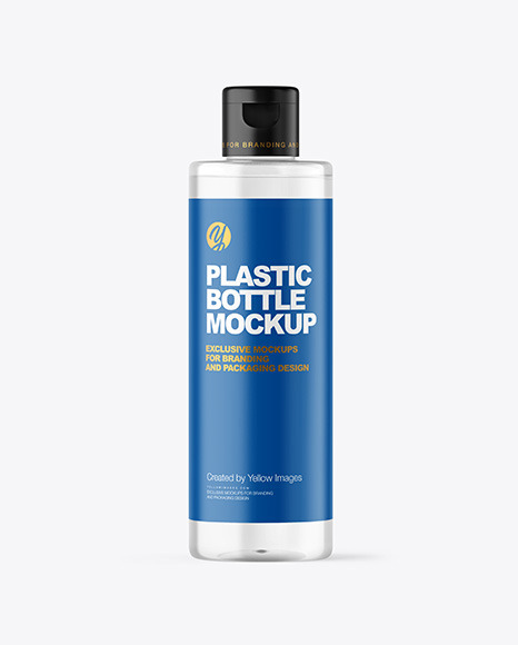 Clear Cosmetic Bottle Mockup