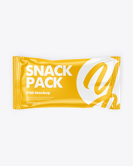 Glossy Snack Package Mockup
