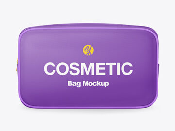 Cosmetic Bag Mockup - Front View