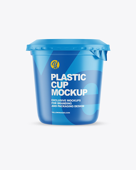 Plastic Matte Cup Mockup