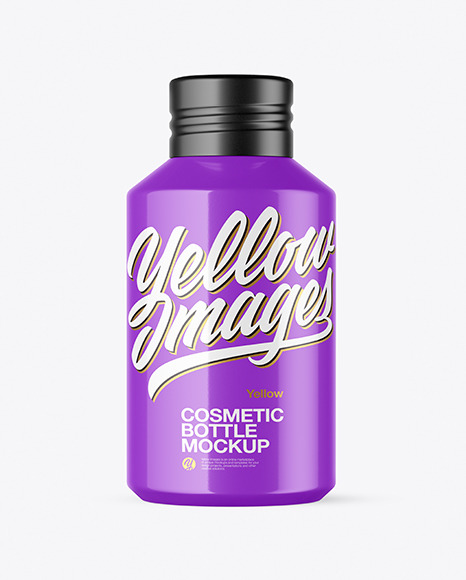 120ml Glossy Cosmetic Bottle Mockup