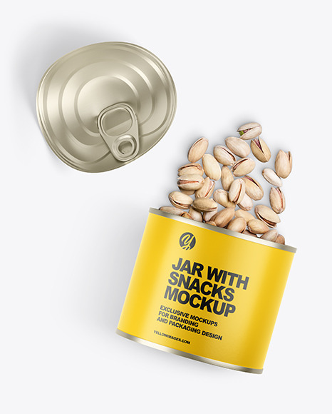 Jar with Snacks Mockup