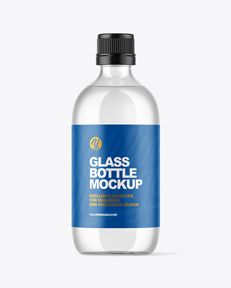 Clear Bottle Mockup