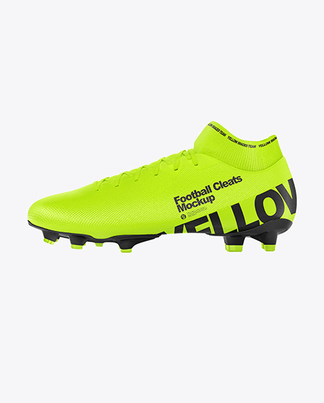 Football Cleat Mockup - Side View