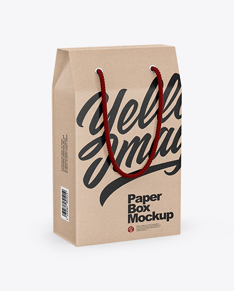 Kraft Packaging Box Mockup
