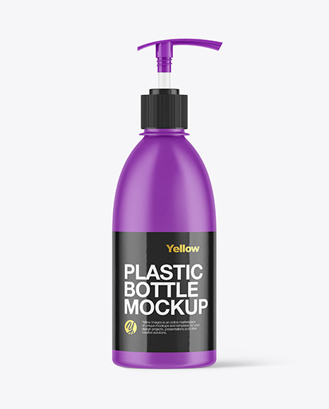 Matte Liquid Soap Bottle Mockup