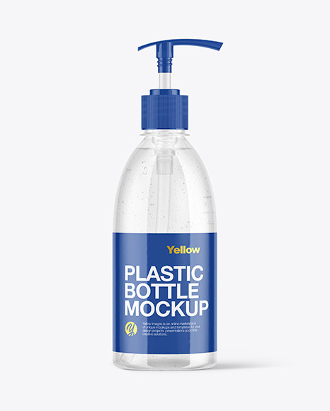 Clear Liquid Soap Bottle Mockup