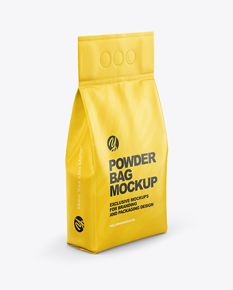 Matte Powder Bag Mockup