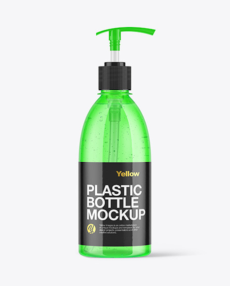 Colored Liquid Soap Bottle Mockup
