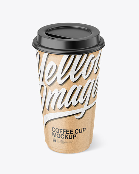 Kraft Paper Coffee Cup Mockup