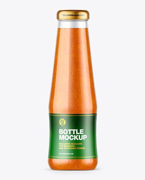 Sweet and Sour Sauce Bottle Mockup