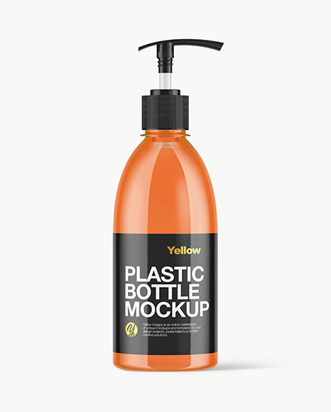 Colored Liquid Soap Bottle Mockup